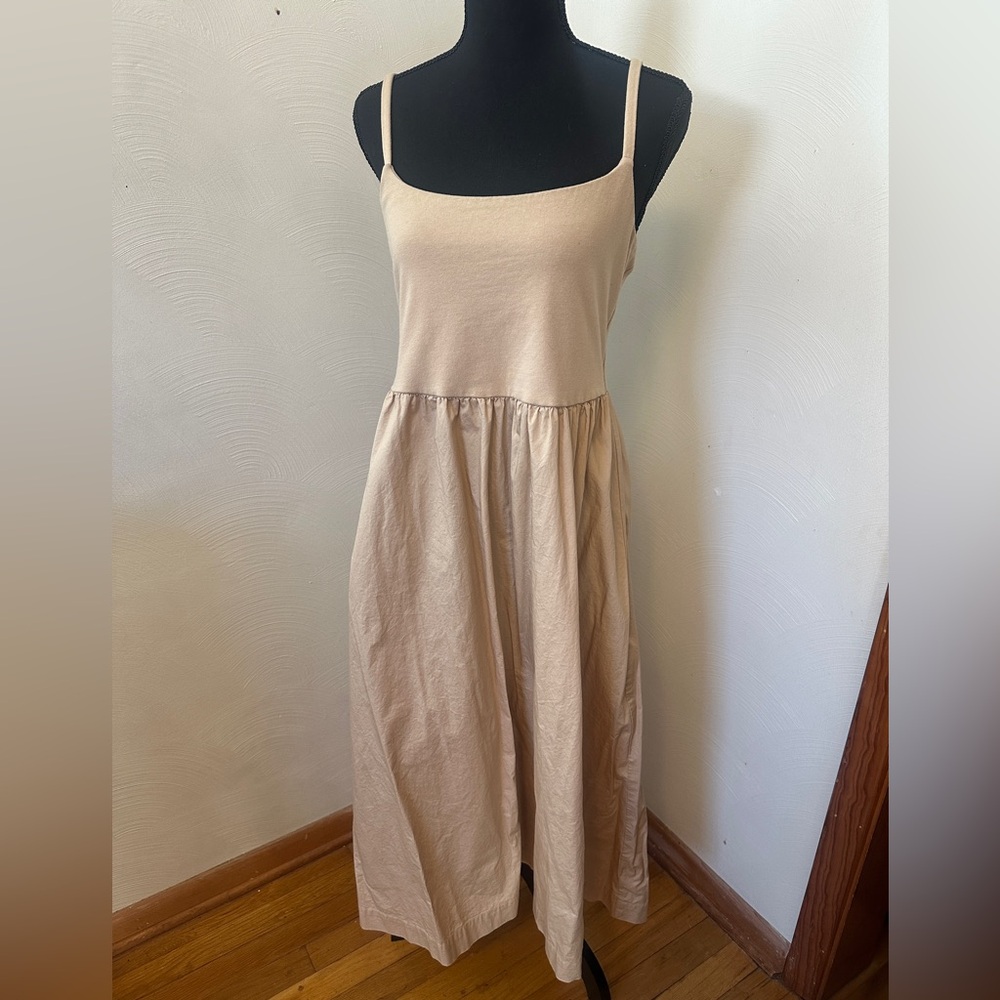 Old Navy Tan Cami Midi Dress Size Large